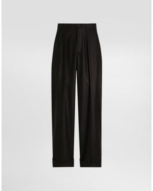 Dolce & Gabbana Wool Trousers - Schwarz