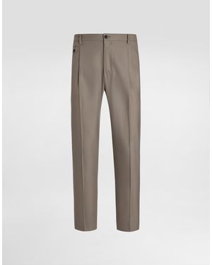 Dolce & Gabbana Hose Aus Wolle - Grau