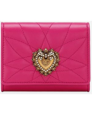 Dolce & Gabbana Geldbörse French Flap Devotion - Pink