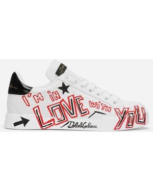 Dolce & Gabbana Sneaker Portofino Cuore - Pink