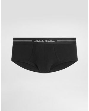 Dolce & Gabbana Slip Brando Aus Stretchjersey - Schwarz