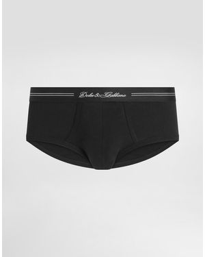 Dolce & Gabbana Slip Brando Aus Stretchjersey - Schwarz