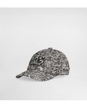 Dolce & Gabbana Baseballkappe Aus Tweed - Grau