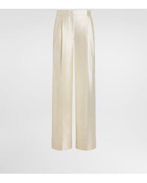 Dolce & Gabbana Hose Aus Mikado-Seide - Weiß