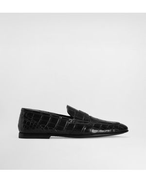 Dolce & Gabbana Slipper Aus Alligatorleder - Weiß