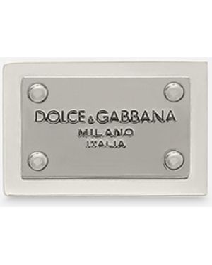 Dolce & Gabbana Button Logoplakette - Weiß