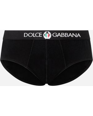 Dolce & Gabbana Slip Mit Logo-Bund - Schwarz