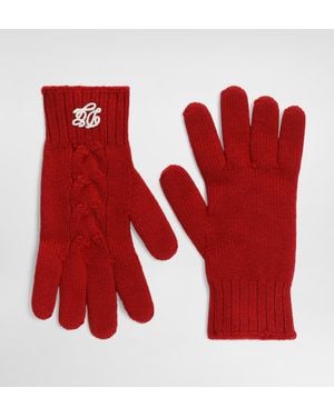 Dolce & Gabbana Strickhandschuhe - Rot