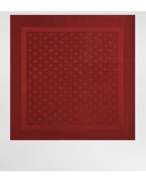 Dolce & Gabbana Stola 135X135 Aus Seide Mit Logo-Jacquard - Rot