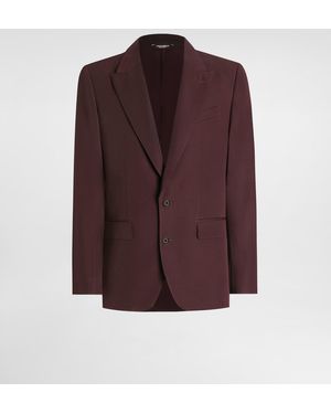Dolce & Gabbana Einreihige Jacke Aus Wolle - Lila