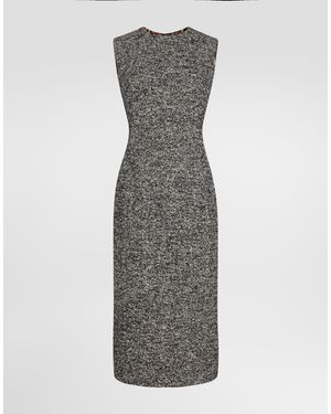 Dolce & Gabbana Kleid Aus Wollmischung - Grau