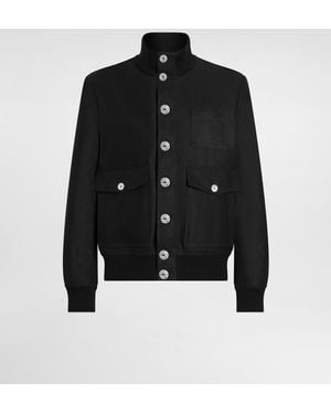Dolce & Gabbana Blouson Aus Leinen - Schwarz