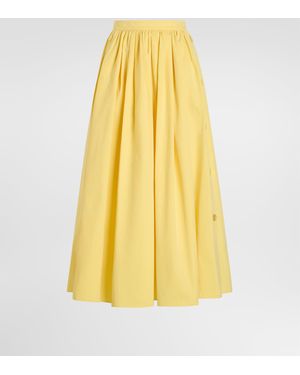 Dolce & Gabbana Rock Aus Baumwollpopeline - Gelb
