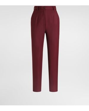 Dolce & Gabbana Hose Aus Wolle - Rot