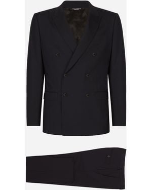Dolce & Gabbana Zweireiher Martini Aus Wolle - Schwarz
