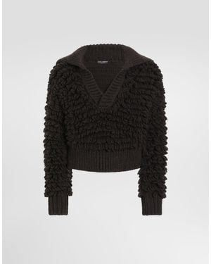 Dolce & Gabbana Pullover Aus Wolle - Schwarz