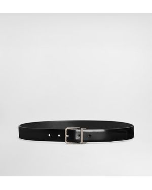 Dolce & Gabbana Brushed Calfskin Belt - Weiß