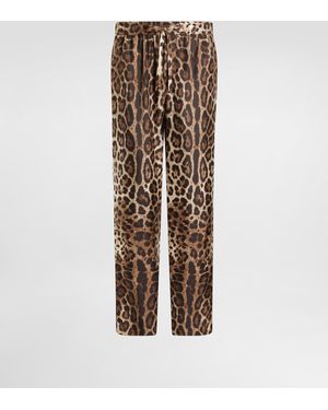 Dolce & Gabbana Pyjamahose Aus Seide - Natur