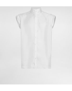 Dolce & Gabbana Hawaiihemd Aus Seidentwill - Weiß