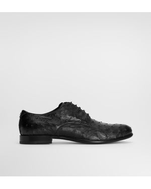 Dolce & Gabbana Derby-Schuhe Aus Straußenleder - Schwarz