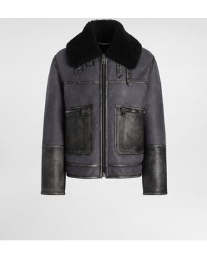 Dolce & Gabbana Bomberjacke Aus Schaffell - Schwarz