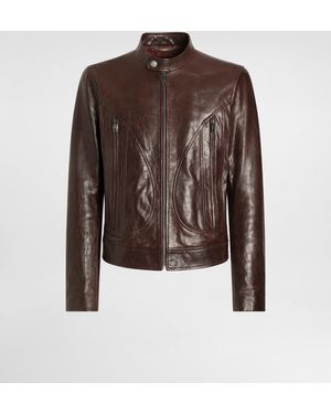 Dolce & Gabbana Lambskin Nappa Leather Jacket - Braun