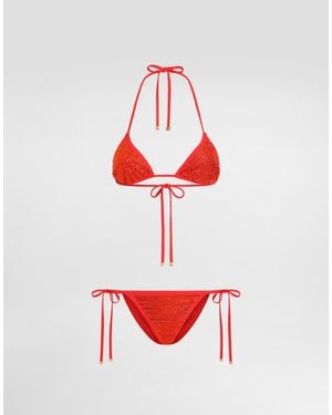 Dolce & Gabbana Triangel-Bikini - Rot
