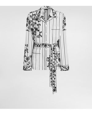 Dolce & Gabbana Vanity Robe With Embroidery - Weiß