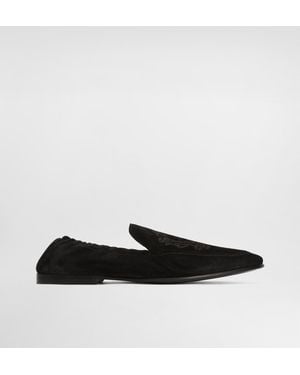 Dolce & Gabbana Slipper Aus Kalbsleder - Weiß