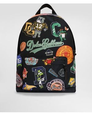 Dolce & Gabbana Rucksack Aus Nylon - Schwarz