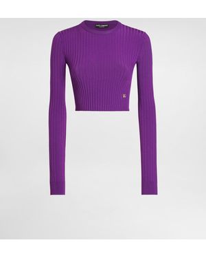 Dolce & Gabbana Viscose Pullover - Lila