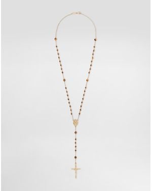 Dolce & Gabbana Rosary Necklace Stones - Weiß