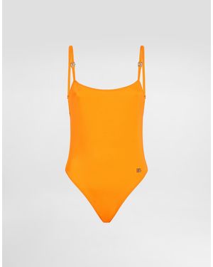 Dolce & Gabbana Badeanzug Im Olympischen Schnitt - Orange