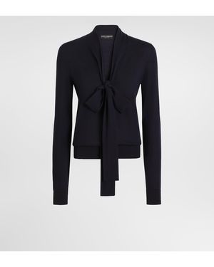 Dolce & Gabbana Pullover Aus Schurwolle - Blau