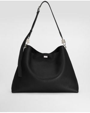 Dolce & Gabbana Schulter- Und Crossbody-Tasche Vittoria Aus Kalbsleder - Schwarz