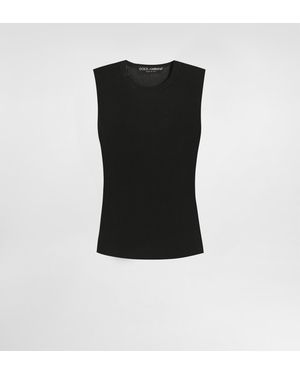 Dolce & Gabbana Tanktop Aus Viskose - Schwarz