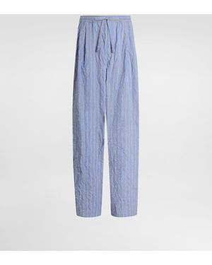 Dolce & Gabbana Viscose Vanity Trousers - Blau