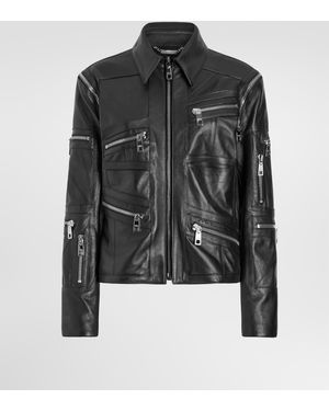 Dolce & Gabbana Jacke Aus Nappaleder - Schwarz