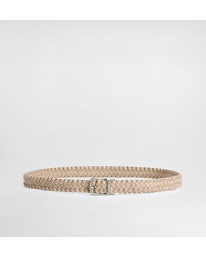 Dolce & Gabbana Woven Goatskin Belt - Braun