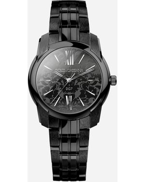 Dolce & Gabbana Uhr Damasco Aus Stahl Dlc - Schwarz