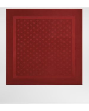 Dolce & Gabbana Stola 135X135 Aus Seide Mit Logo-Jacquard - Rot