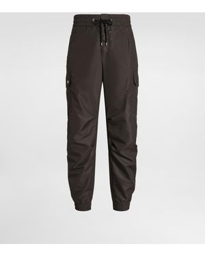 Dolce & Gabbana Nylon Canvas Cargo Trousers - Grau