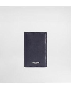 Dolce & Gabbana Kartenetui mit Logo-Stempel - Blau