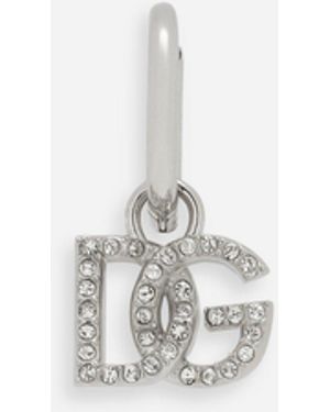 Dolce & Gabbana Einzelohrring Mit Dg-Logo - Weiß