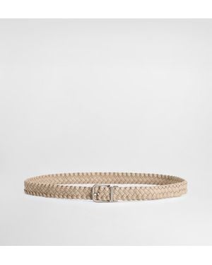 Dolce & Gabbana Woven Goatskin Belt - Braun