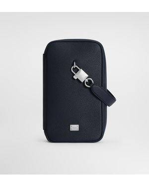 Dolce & Gabbana Handtasche Lock Aus Kalbsleder - Blau