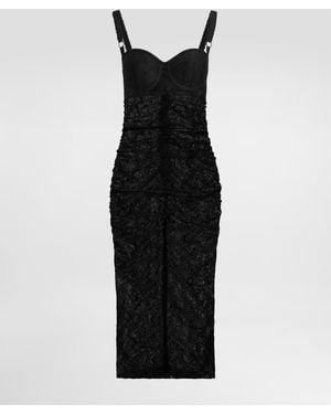 Dolce & Gabbana Kleid Aus Spitze - Schwarz