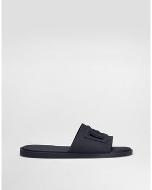 Dolce & Gabbana Pantoletten Mit Cut-Out - Blau