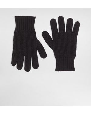 Dolce & Gabbana Handschuhe Aus Schurwollstrick - Schwarz