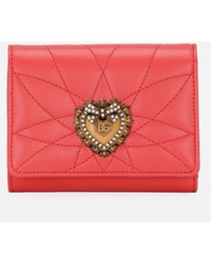 Dolce & Gabbana Geldbörse French Flap Devotion - Pink